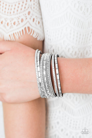 GLAM Right! - Silver - Paparazzi Accessories