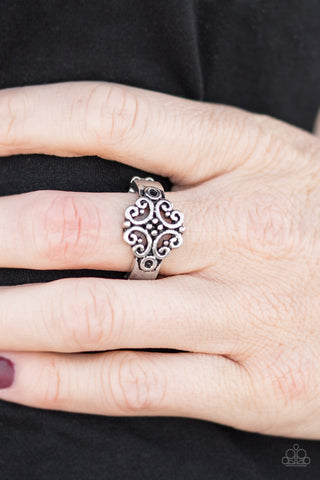 Timelessly Entrancing - Silver - Paparazzi Accessories