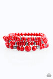 Disco Diva - Red - Paparazzi Accessories