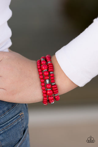 Disco Diva - Red - Paparazzi Accessories