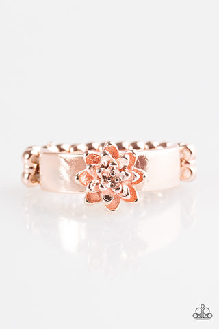 Autumn Gardens - Rose Gold - Paparazzi Accessories