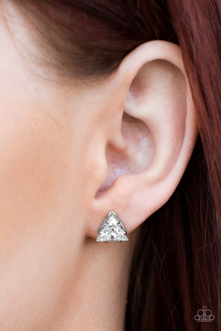 Prismatic Shine - White Post - Paparazzi Accessories