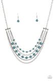 Metro Modest - Blue - Paparazzi Accessories