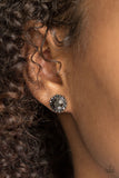Away We GLOW!-  Black Post - Paparazzi Accessories
