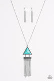 Point Of The Mountain - Blue - Paparazzi Accessories