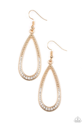 Dripping In Diamonds - Gold - Paparazzi Accessories
