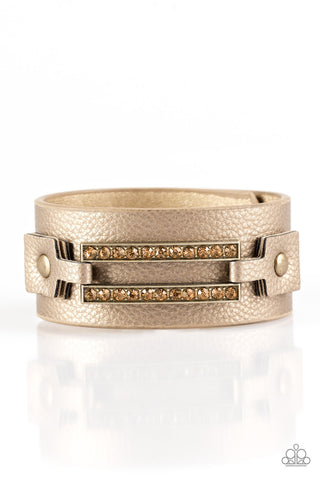 Street Glam - Brass - Paparazzi Accessories