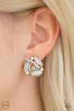 Summer Dew - White Clip-On - Paparazzi Accessories