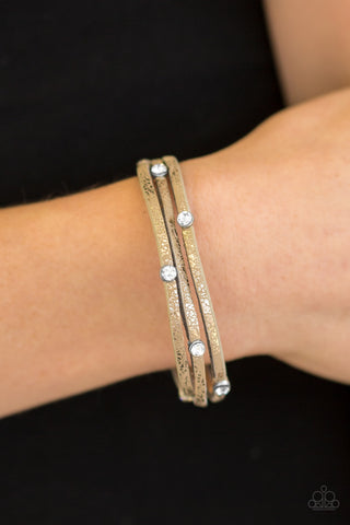 Drop A SHINE - Brown - Paparazzi Accessories