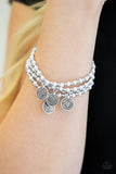 Gypsy Globetrotter - White - Paparazzi Accessories