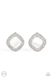DEW What I DEW - White Clip-On - Paparazzi Accessories