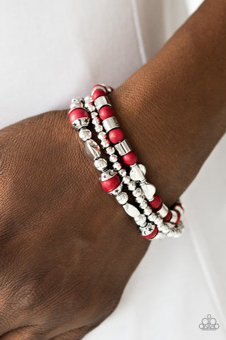 Mesa Mason - Red - Paparazzi Accessories