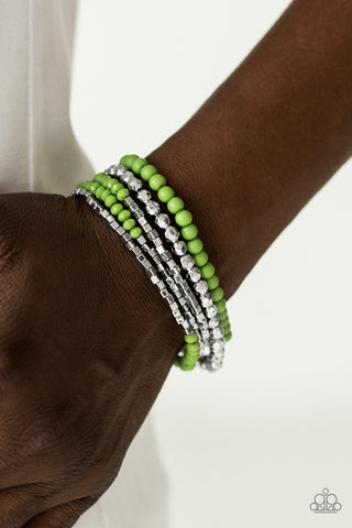 Colorfully Chromatic - Green - Paparazzi Accessories