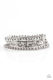 Colorfully Chromatic - Silver - Paparazzi Accessories
