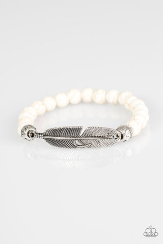 Take Wing - White - Paparazzi Accessories