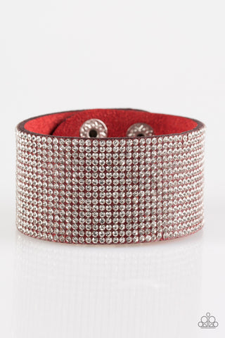 Roll With The Punches - Red - Paparazzi Accessories