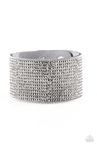 Glitter Gossip - Silver - Paparazzi Accessories