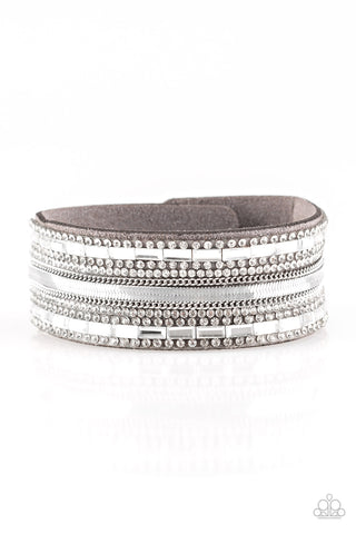 Teasingly Tomboy - Silver - Paparazzi Accessories