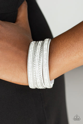 Dangerously Drama Queen - White - Paparazzi Accessories