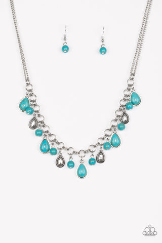 Welcome To Bedrock - Blue - Paparazzi Accessories