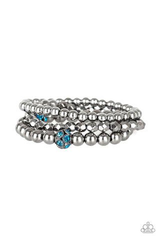 Noticeably Noir - Blue - Paparazzi Accessories