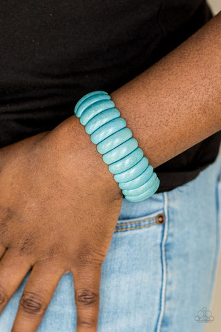 Peacefully Primal - Blue - Paparazzi Accessories