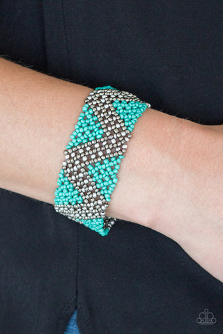 Desert Loom - Blue - Paparazzi Accessories