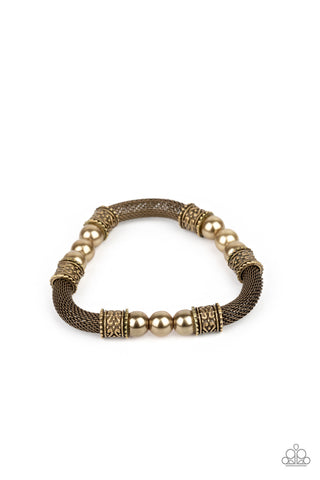 Talk Some SENSEI - Brass - Paparazzi Accessories