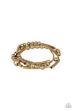 Industrial Instincts - Brass - Paparazzi Accessories
