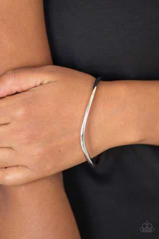 Awesomely Asymmetrical - Silver - Paparazzi Accessories