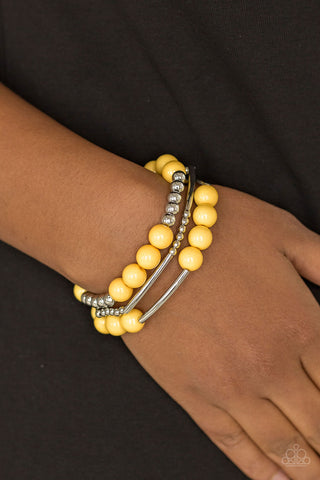 New Adventures - Yellow - Paparazzi Accessories