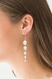 Raining Rhinestones - White - Paparazzi Accessories