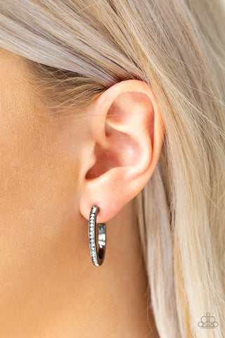 Hoop Haven - Black - Paparazzi Accessories