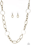 Perfect MISMATCH - Brass - Paparazzi Accessories