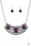Feeling Inde-PENDANT - Purple - Paparazzi Accessories
