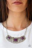 Feeling Inde-PENDANT - Purple - Paparazzi Accessories