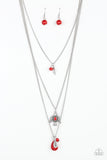 Soar With The Eagles - Red - Paparazzi Accessories