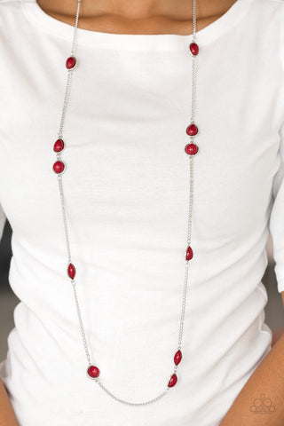 Pacific Piers - Red - Paparazzi Accessories