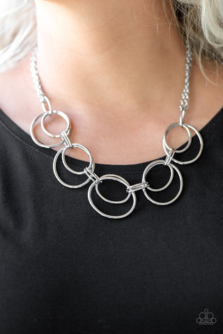 Urban Orbit - Silver - Paparazzi Accessories
