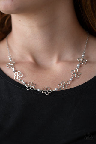 Always Abloom - Silver - Paparazzi Accessories