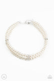 Put On Your Party Dress - White - Paparazzi Accessories