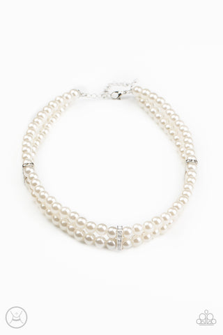 Put On Your Party Dress - White - Paparazzi Accessories