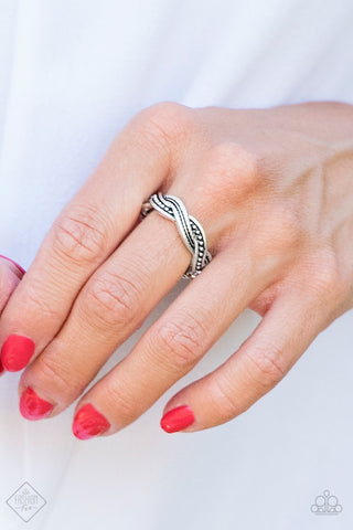 Texture Tango - Silver - Paparazzi Accessories