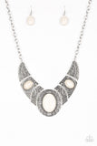 Leave Your LANDMARK - White - Paparazzi Accessories