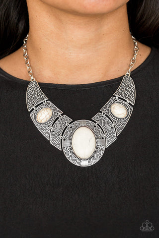 Leave Your LANDMARK - White - Paparazzi Accessories
