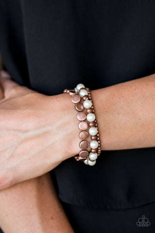 Girly Girl Glamour - Copper - Paparazzi Accessories