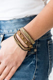 Totally Rockable - Brass - Paparazzi Accessories