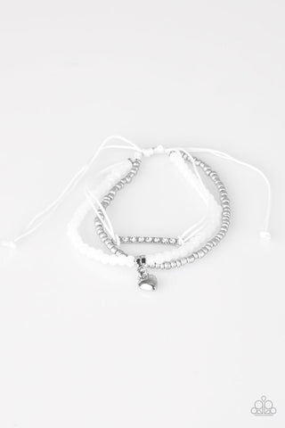 Reckless Romance - White - Paparazzi Accessories