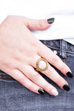 One-GLAM Band - Brass - Paparazzi Accessories