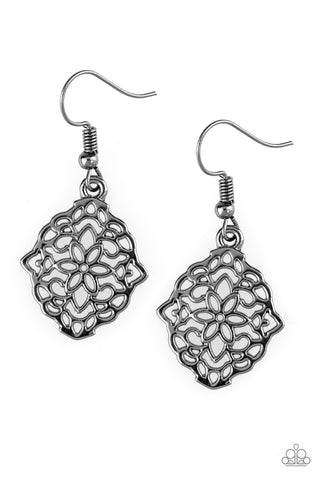 Flirty Florals - Black - Paparazzi Accessories